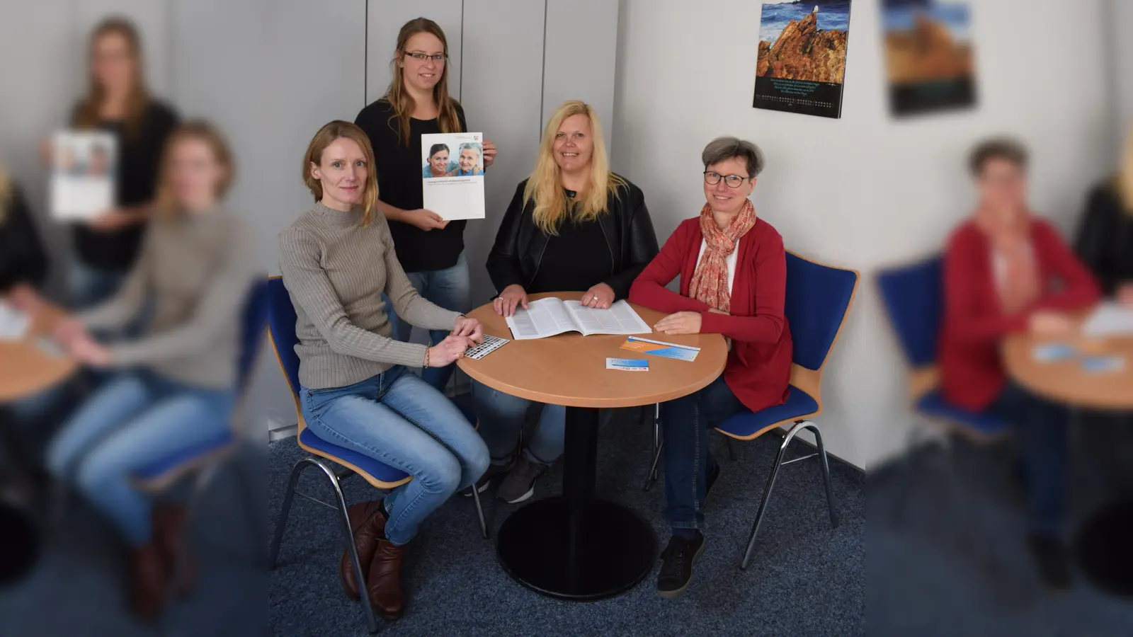Die vier Fachkräfte des SkF-Betreuungsvereins (v.l.) Kathrin Schmidt, Jessica Schnaase, Claudia Stuhldreier-Müller und Gerburg Wiemers. (Foto: SkF)