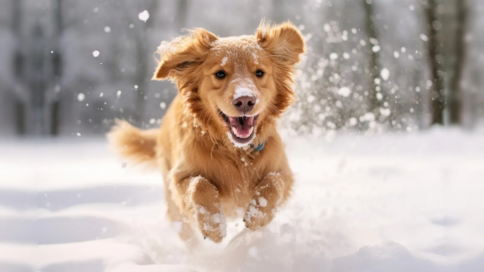 Viele Hunde lieben Schnee.  (Foto: Adobe Stock Foto)